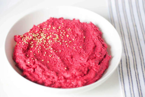 Roasted Beet Hummus Recipe with Organic Bone Broth Protein™ Nitro Beet