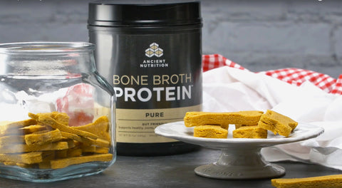 Pumpkin Dog Treats with Bone Broth Protein
